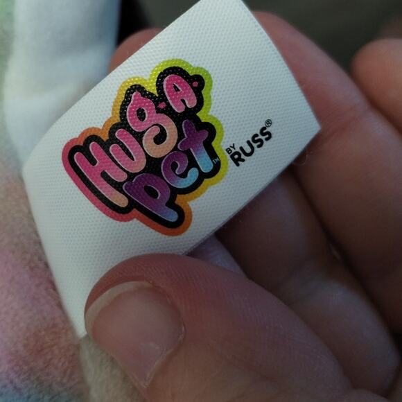 Russ Hug-A-Pet Squishmallow Tie Dye Colorful Pastel Narwhal Stuffed Animal Plush - Picture 7 of 8